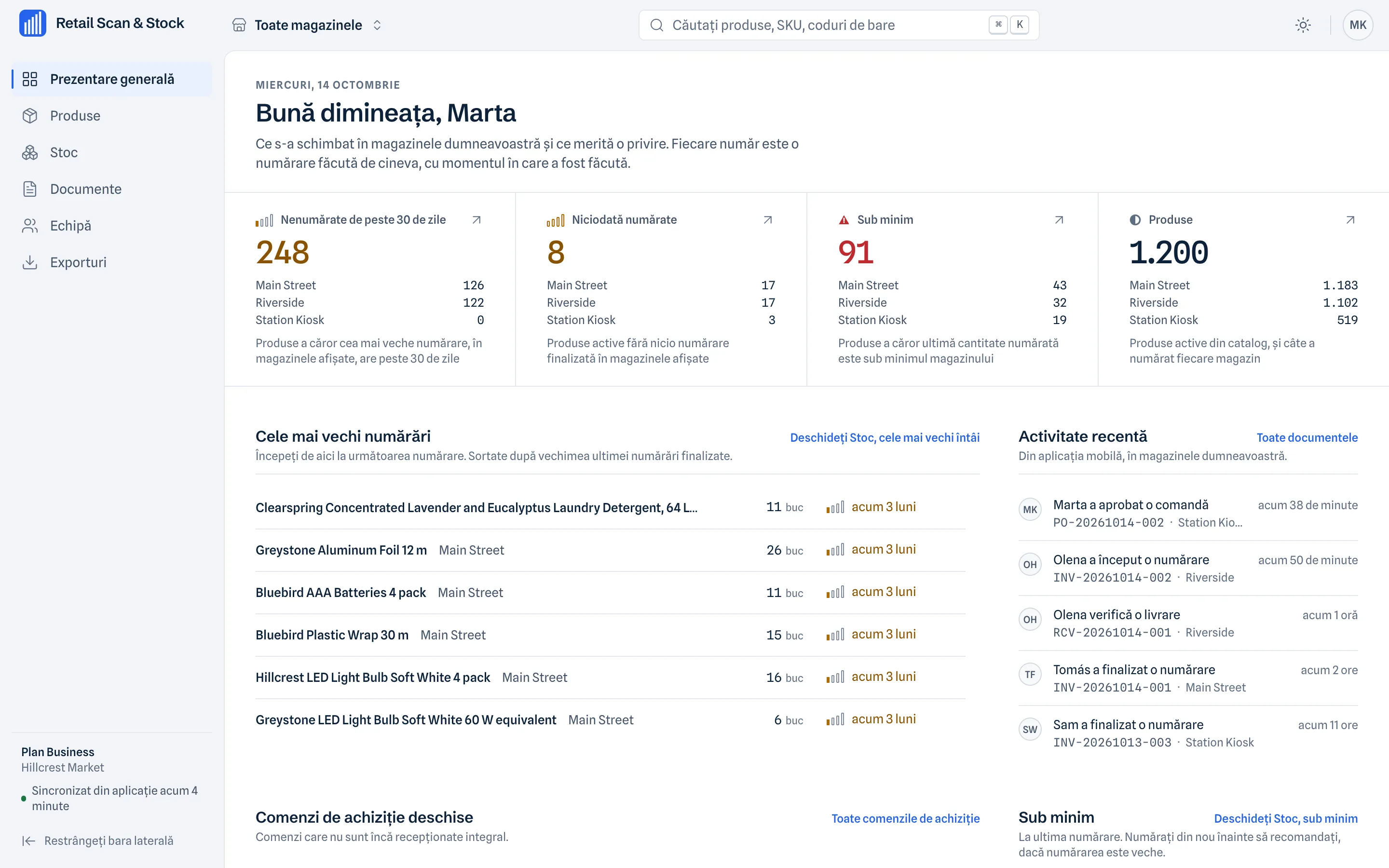 Magazinul tău, pe un ecran mai mare · Cabinet web