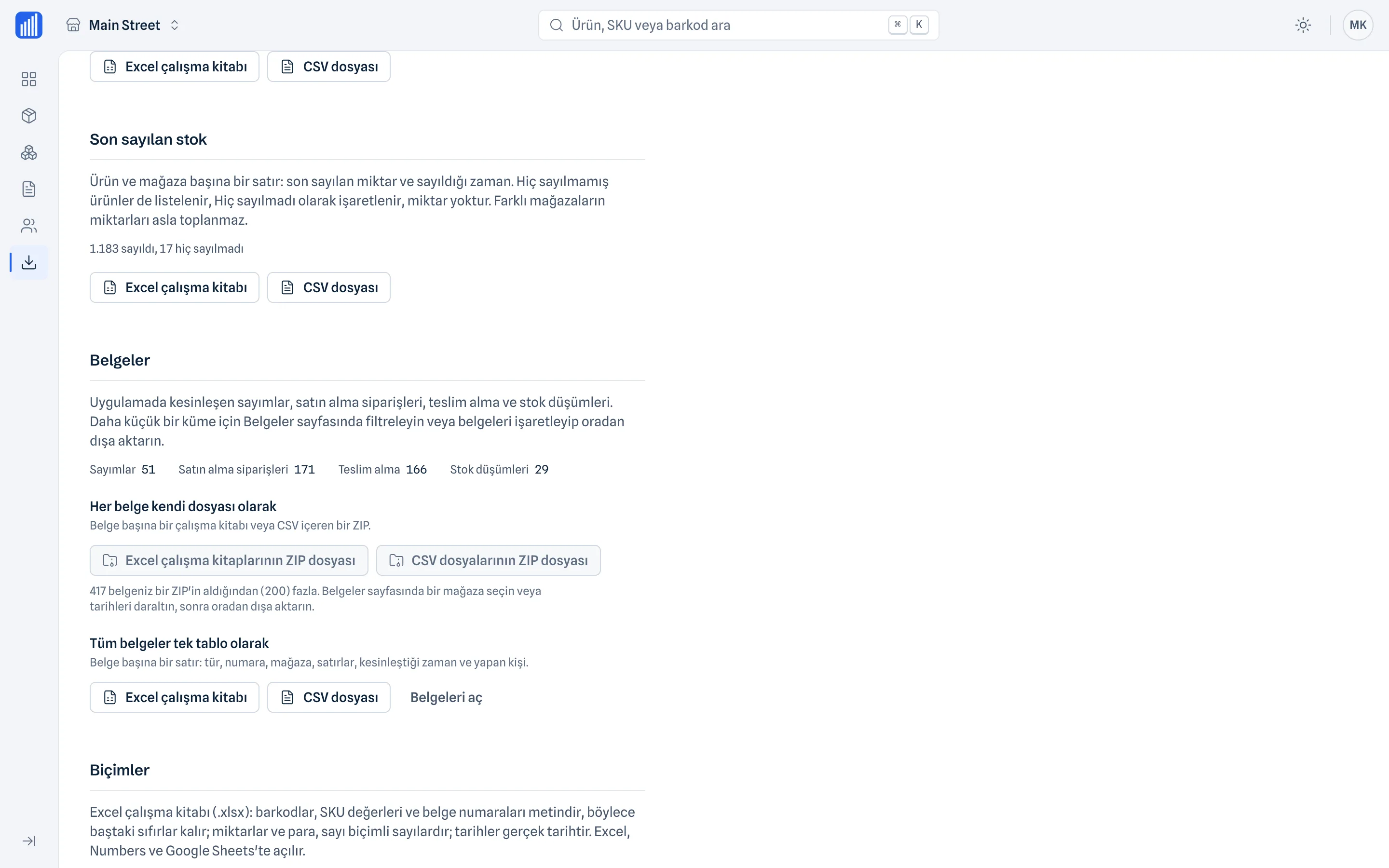 Sonraki adım için dosyalar · Web paneli