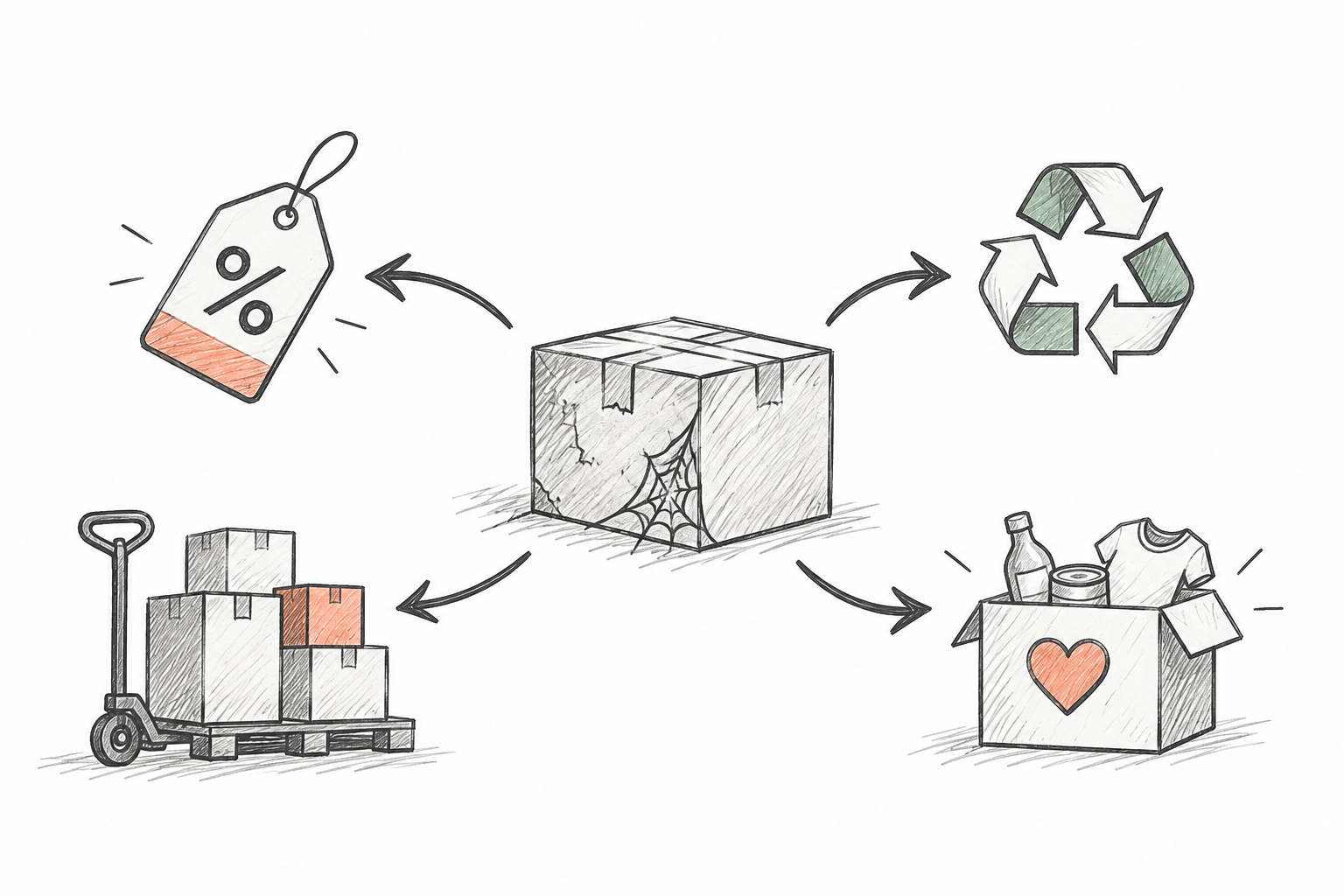 Visual decision framework for handling slow-moving and dead retail inventory